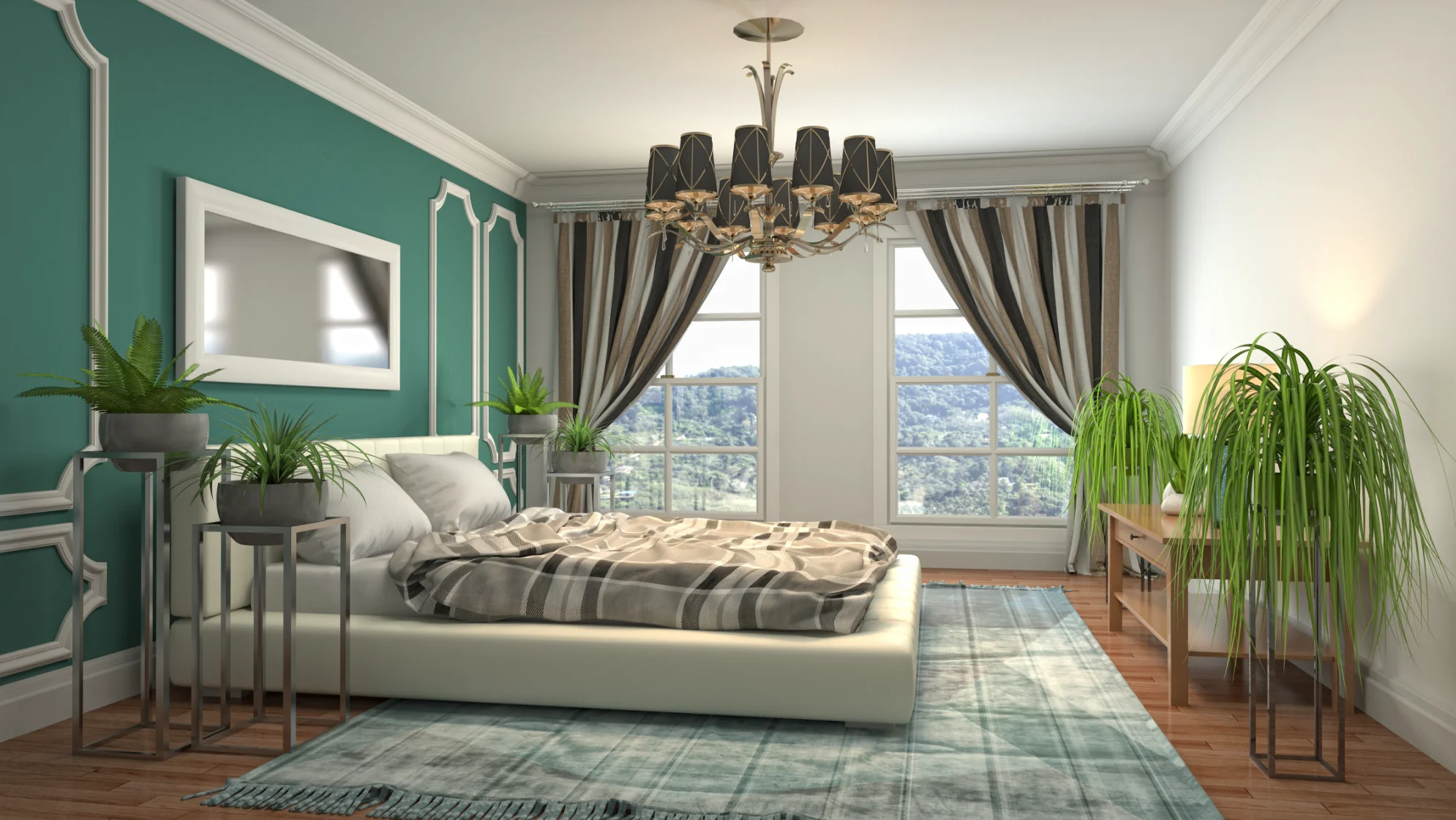 Luxury bedroom build by Build America Constructions